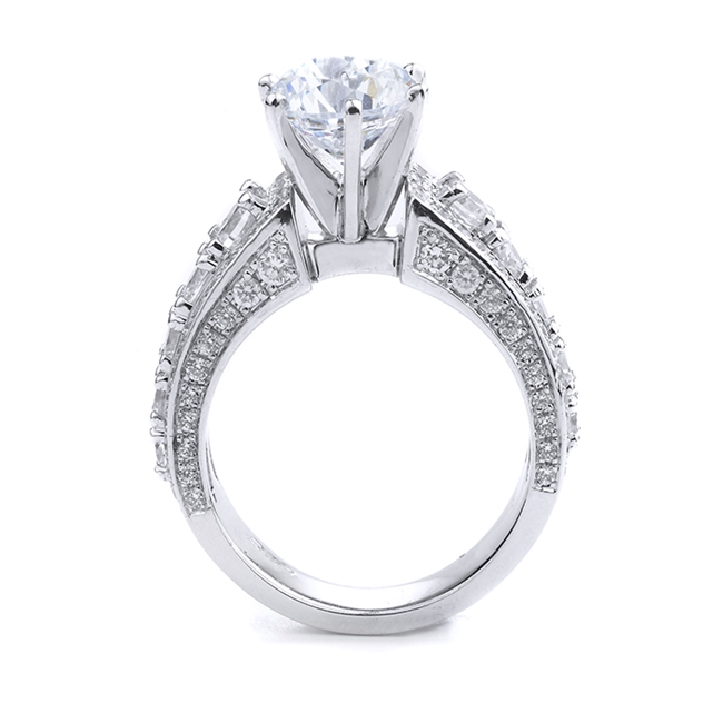 18KT WHITE ENGAGEMENT DIA-1.60CT CNTR:7.5MM
